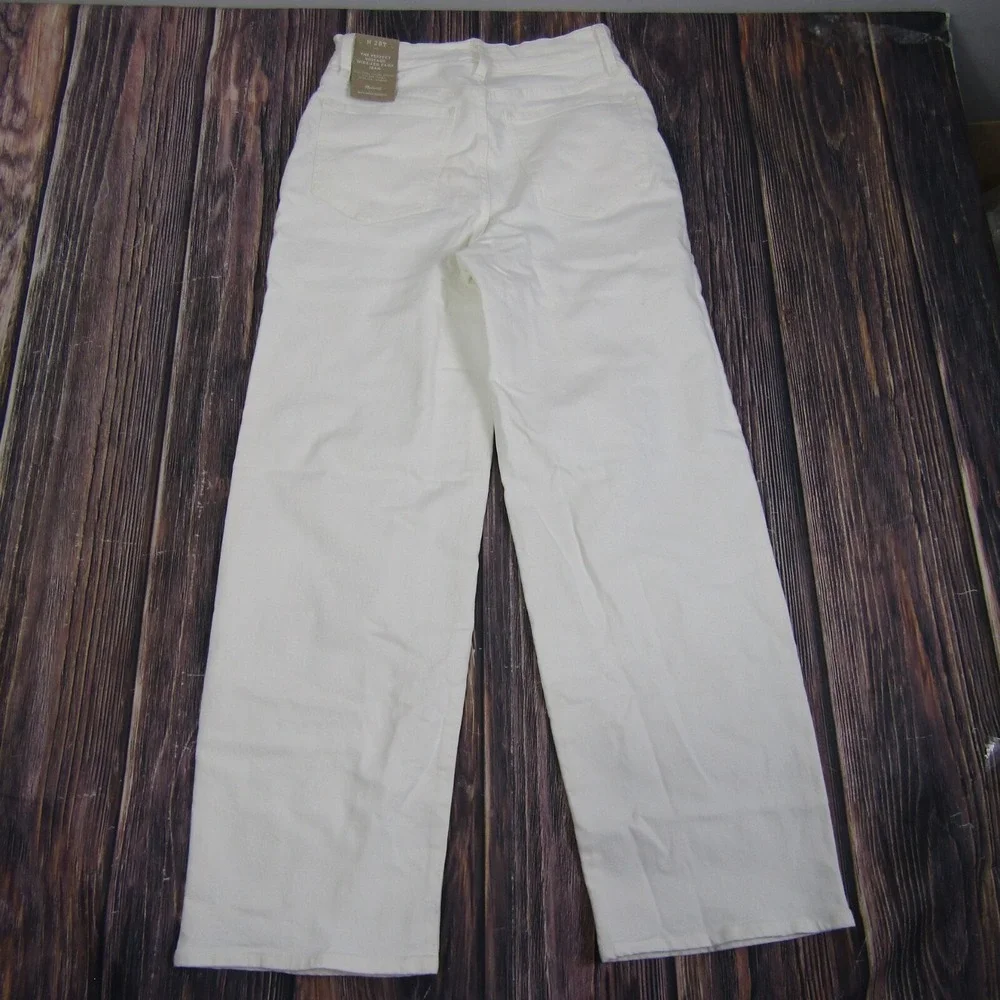 Madewell Womens Tall T28 Perfect Vintage Wide Leg Crop Jeans High Waist Fitted - Picture 8 of 9